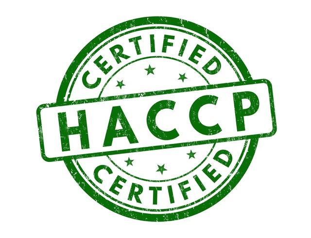 HACCP-Zertifikat des Betriebs für Lebensmittelsicherheit