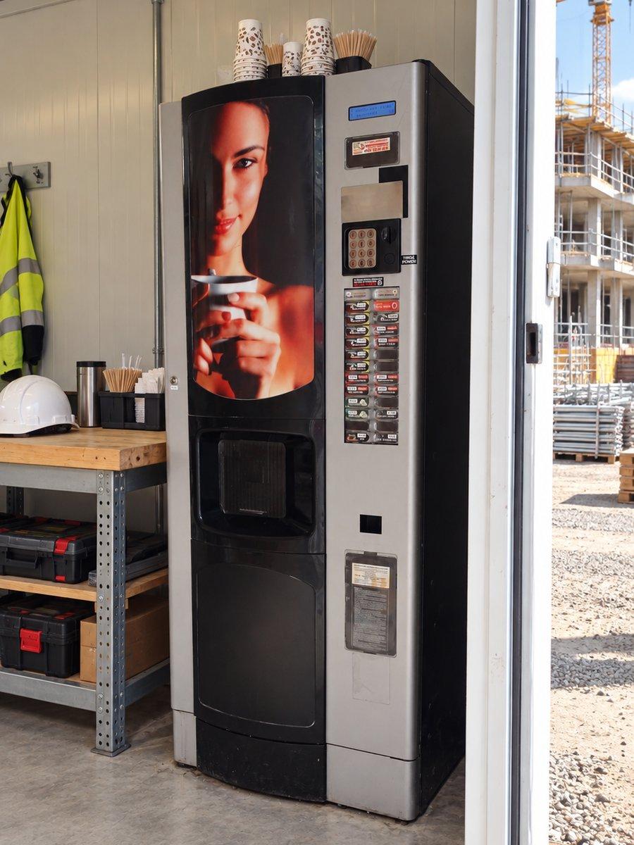 Kaffeeautomat auf einer Baustelle